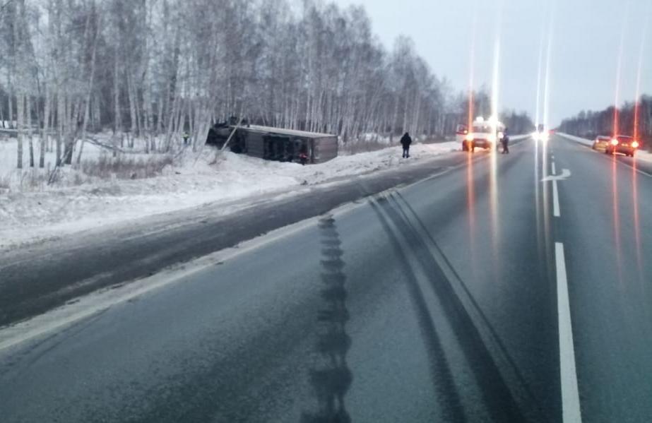 Фото Под Новосибирском 40-летний водитель Scania погиб от удара о дерево 2